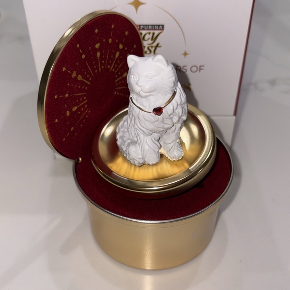 Fancy Feast 2024 Cat Christmas 40th anniversary musical ornament new - Picture 2 of 7